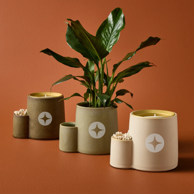 Branded Ember Earth Candle + Planter