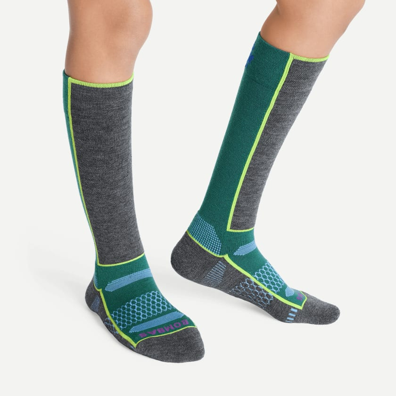 Youth Mid-Cushion Merino Wool Blend Ski & Snowboard Sock 3-Pack