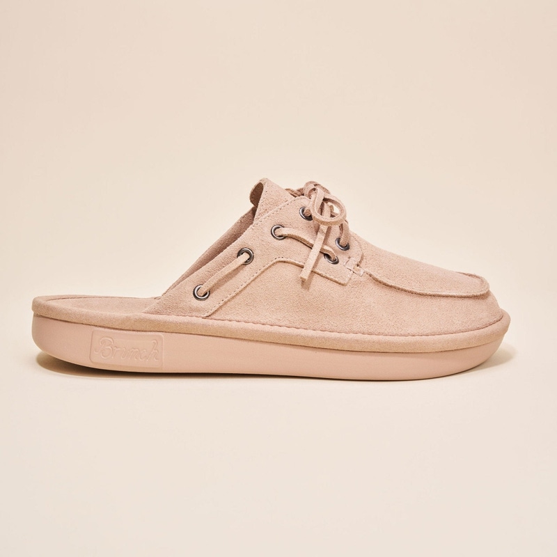 Boat Mule, Dusty Rose Suede