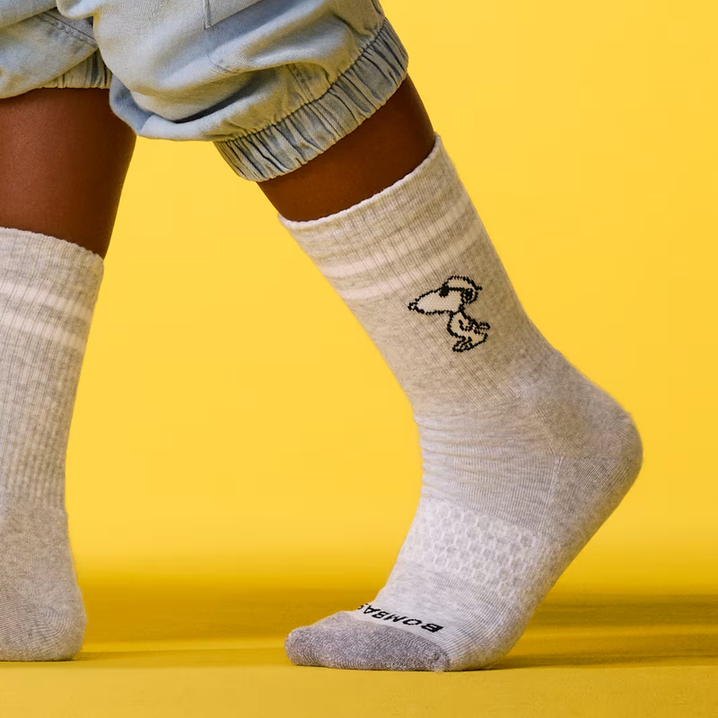 Peanuts x Bombas Youth Calf Sock 4-Pack Gift Box