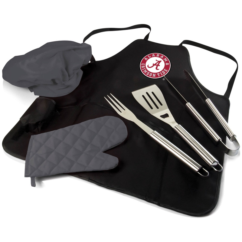 NCAA BBQ Apron Tote Pro Grill Set