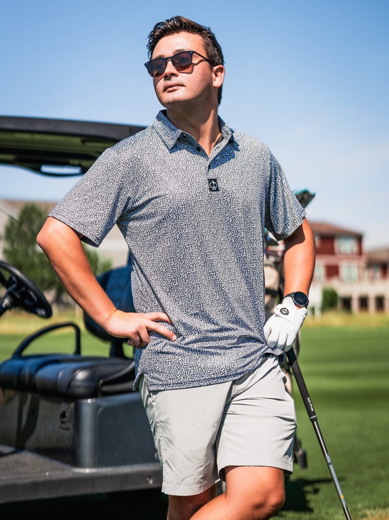 Coral Cascades Men's Performance Golf Polo