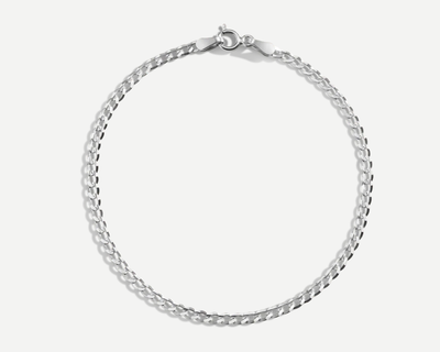 Medium Gold Curb Chain Bracelet