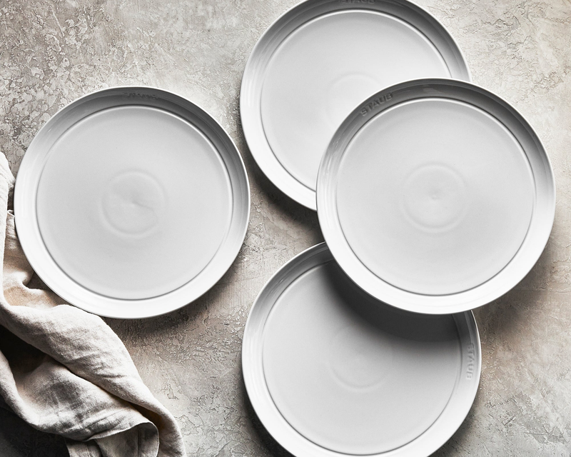 Ceramic 4-Piece Dinner Plate Set