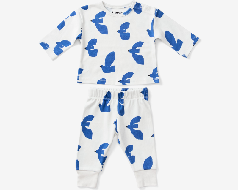 Winter Dove Baby Long Sleeve + Jogger Set