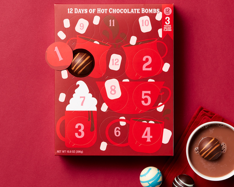12 Days of Hot Chocolate Bombs Advent Calendar