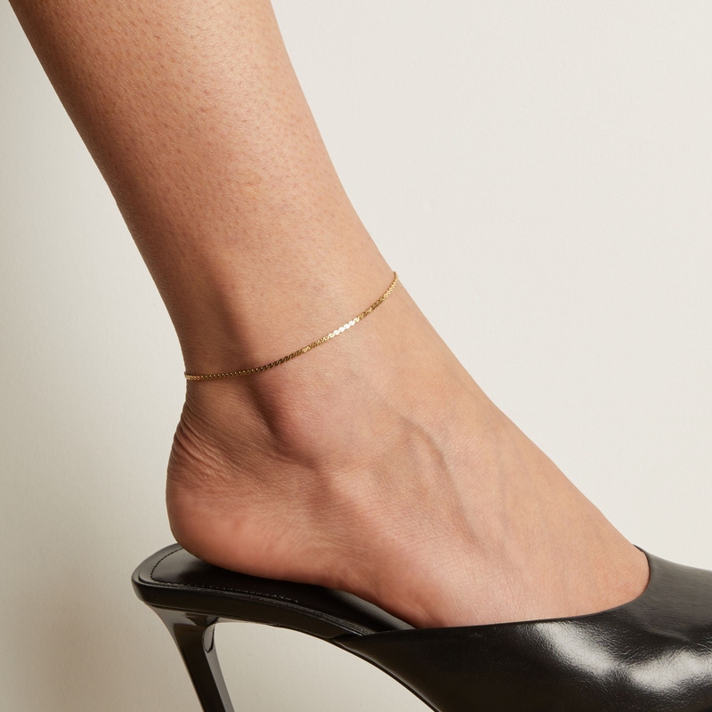 Wave Chain Anklet