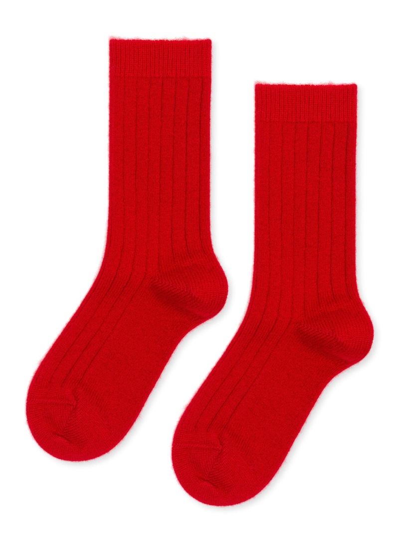 Women's Italia Cashmere Cozy Rib Crew Sock