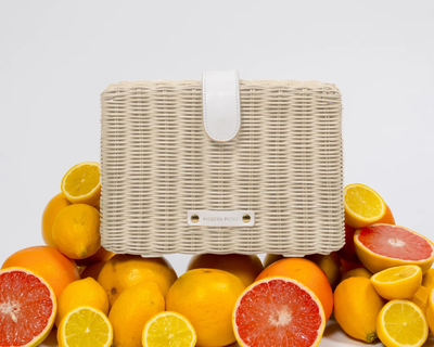 White Wicker Snacker