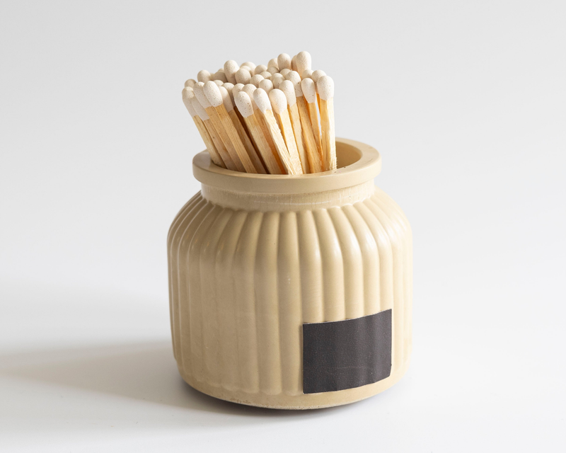 Apothecary Match Holder with Striker & Matches
