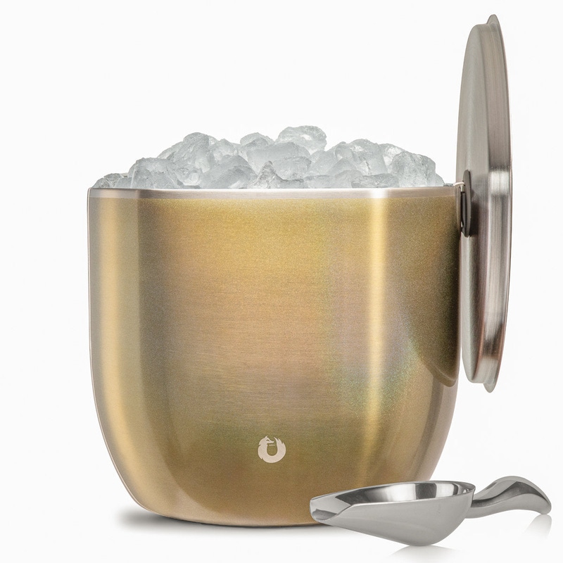 Extra Large Ice Bucket with Lid and Ice Scoop