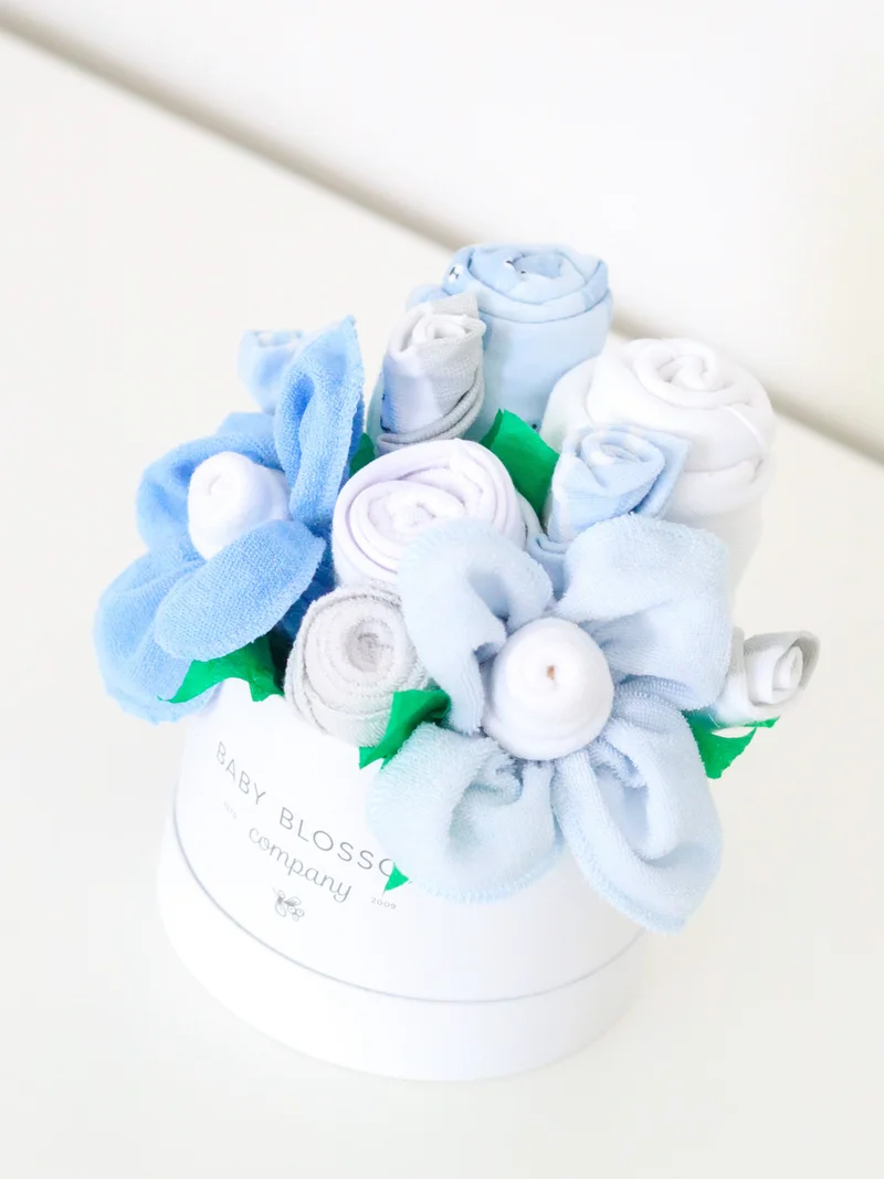Petite Hatbox Bouquet Baby Bundle