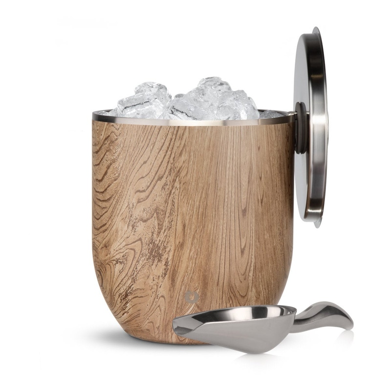 Stainless Steel Ice Bucket with Lid and Scoop