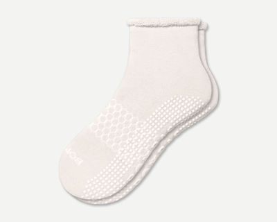 Women's Merino Wool Blend Roll-Top Gripper House Socks