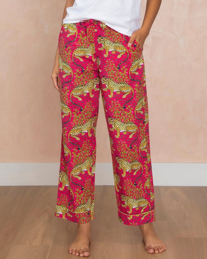 PJ Pants in Bagheera, Hot Pink