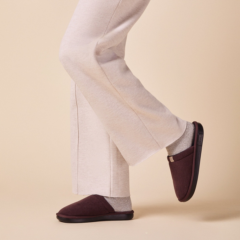 Essential Corduroy Slipper, Dark Brown