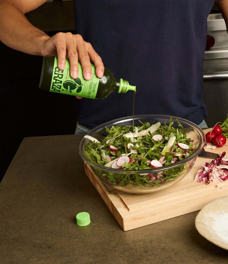 Drizzle Extra Virgin Olive Oil, Glass Bottle