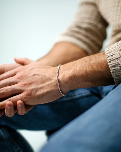 Sterling Silver Box Chain Bracelet