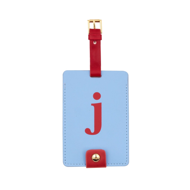 Just Mine Initial Luggage Tag