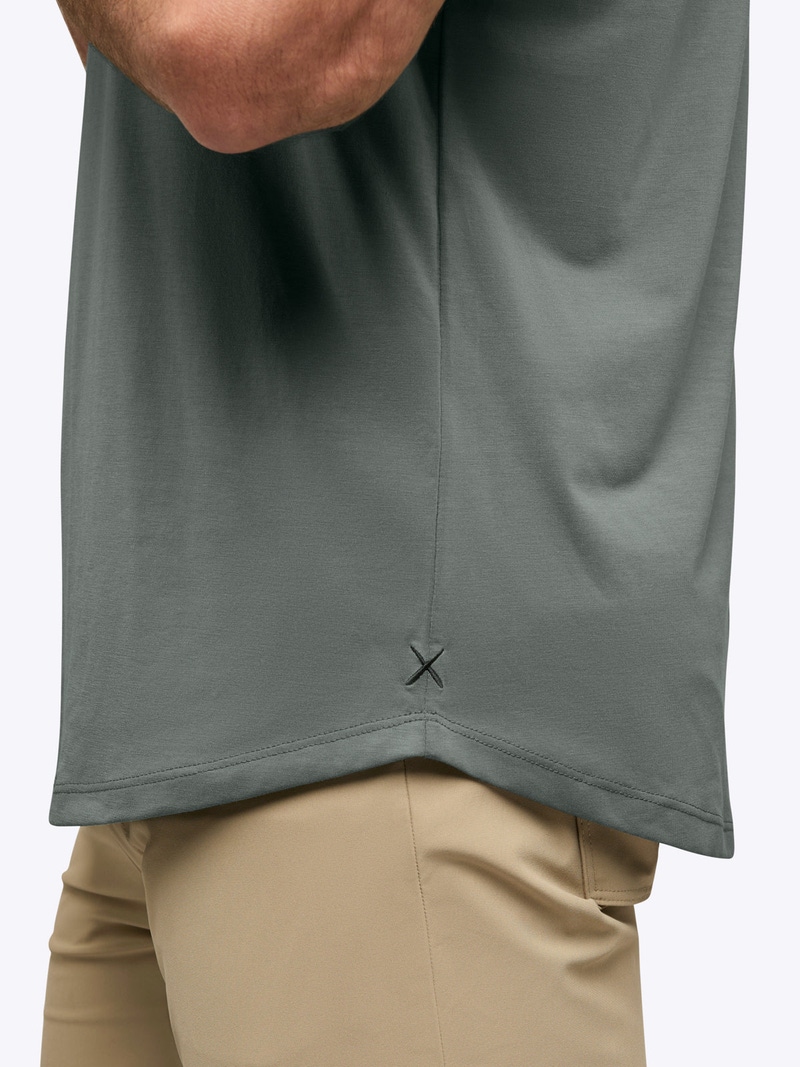 Men's AO Curve-Hem Tee, Sage