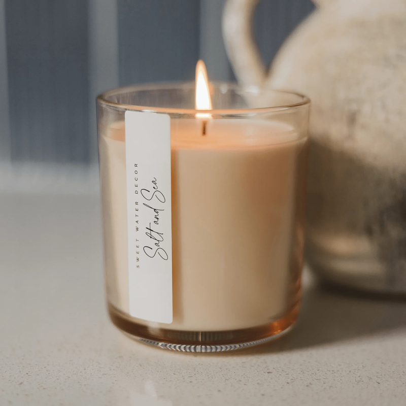 Tinted Glass Soy Wax Candle