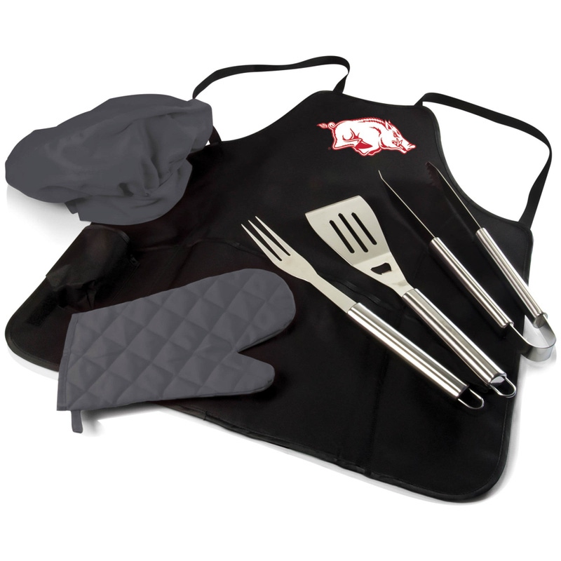 NCAA BBQ Apron Tote Pro Grill Set