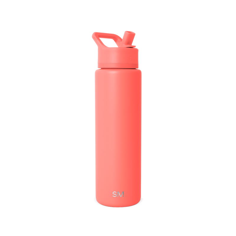Summit Solid Water Bottle with Straw Lid, 30oz