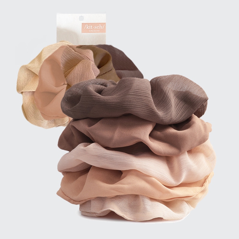 Satin Sleep Scrunchie 5 Piece Set