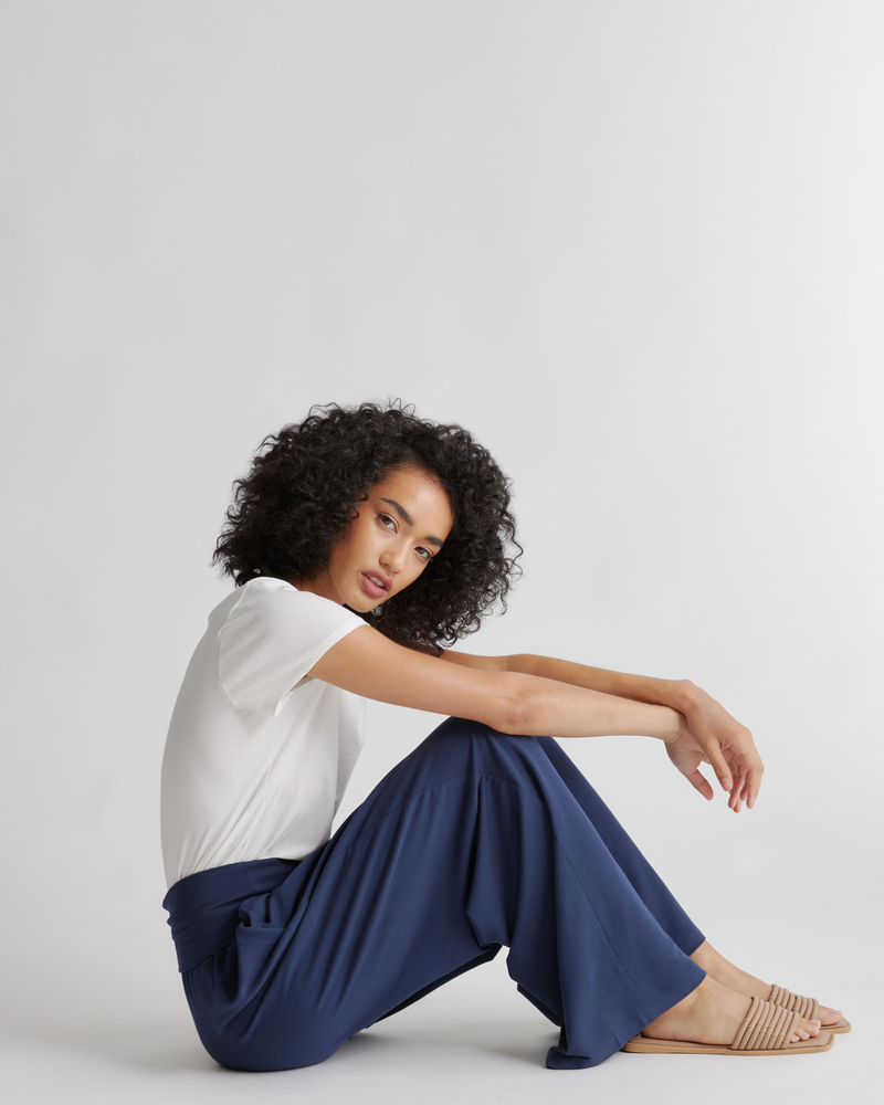 French Terry Modal Wide Leg Pants