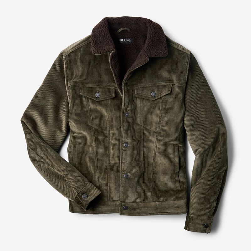 Montana Fleece-Lined Corduroy Trucker Jacket