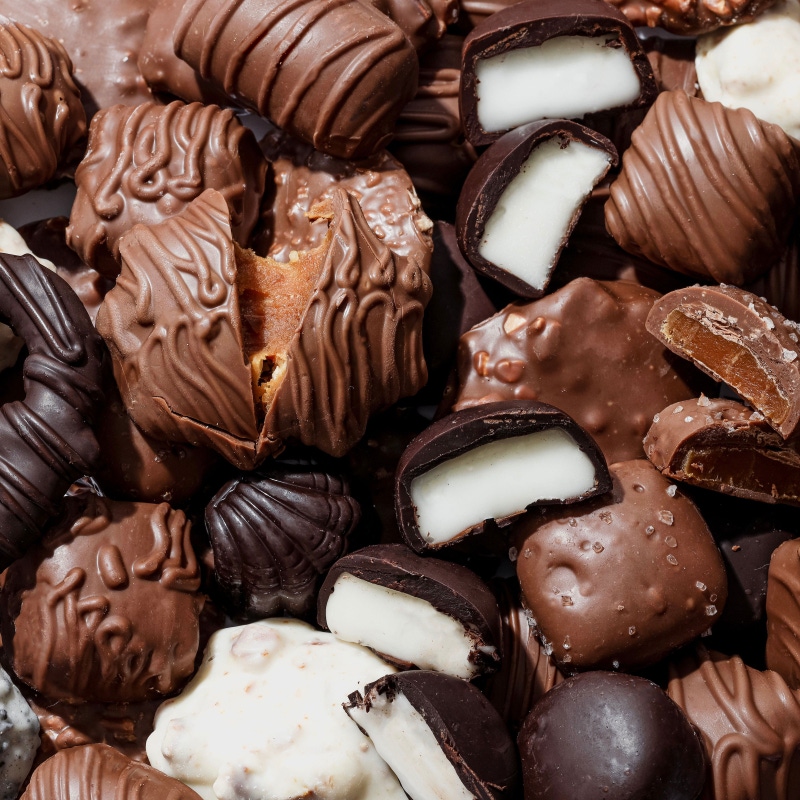 Extra Large Gift Tin with Truffles and Chocolate Holiday Favorites