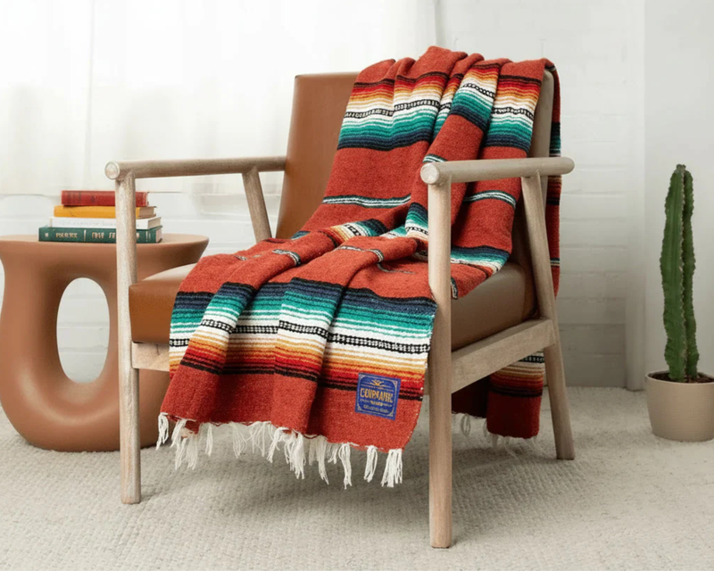 Structured Sarape Woven Mexican Blanket