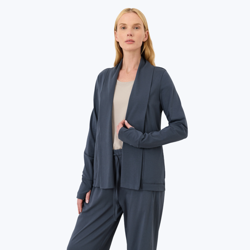 Branded Organic Cool Stretch Swing Cardigan