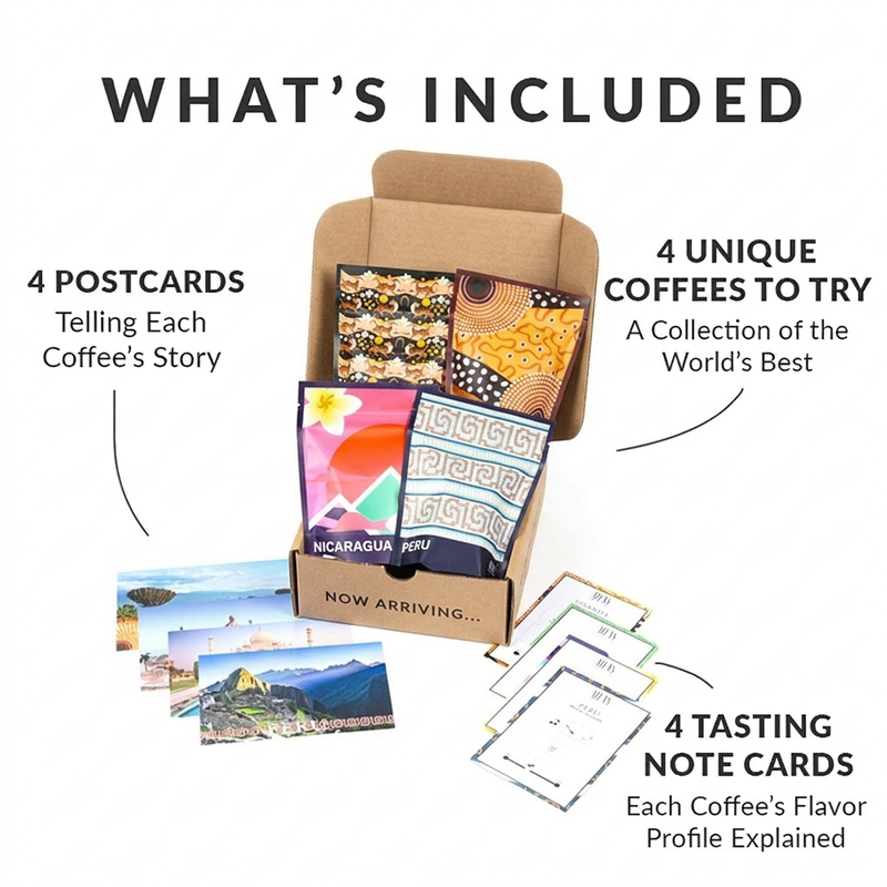 World of Coffee 4 Pack Set