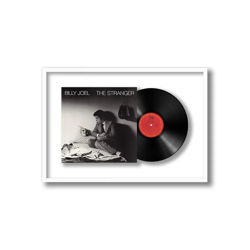 Shadowbox Framed Vinyl Album, White