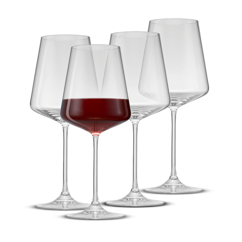 Sidney Red Wine Glasses, Set of 4