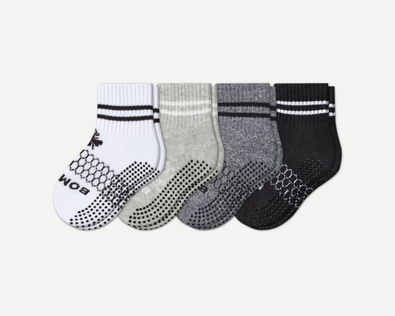 Toddler Originals Gripper Calf Sock 4-Pack