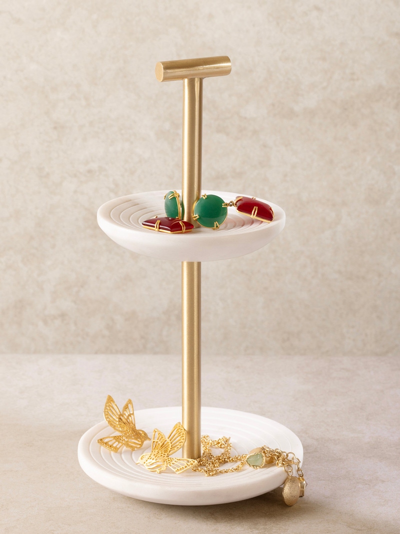 Regalia Marble Jewelry Stand