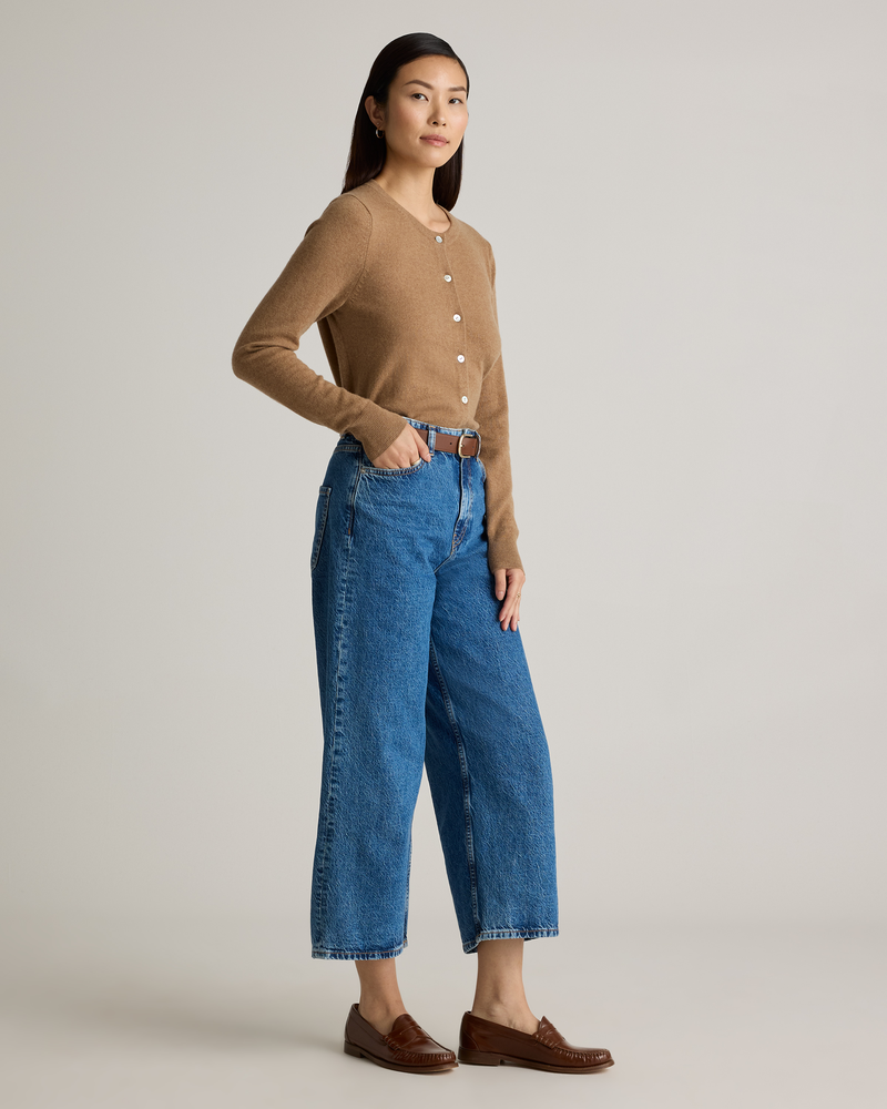 Mongolian Cashmere Cardigan Sweater