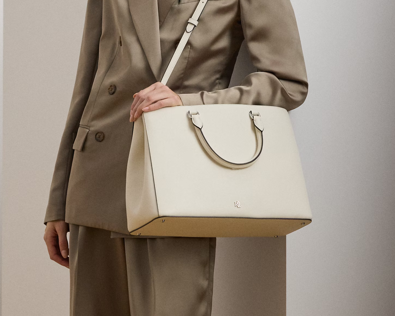 Crosshatch Leather Large Hanna Satchel