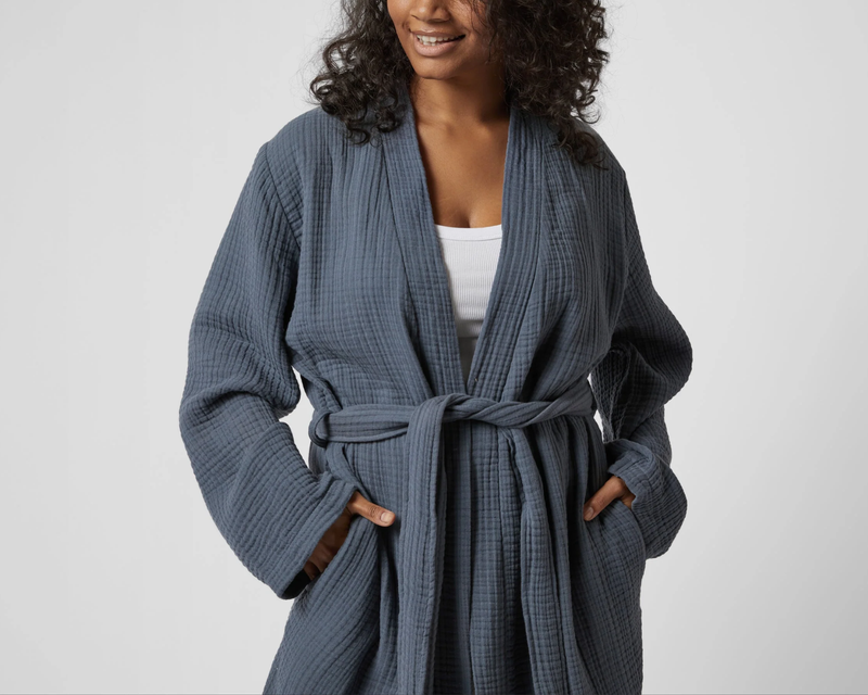 Cloud Cotton Robe, Dusk | Large