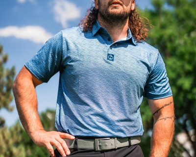 Squiggle Men's Performance Golf Polo