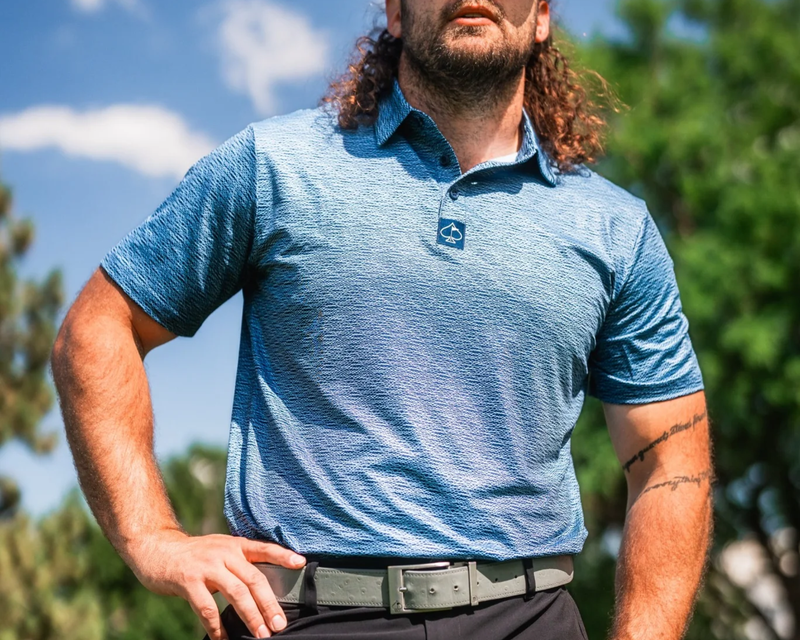 Squiggle Men's Performance Golf Polo