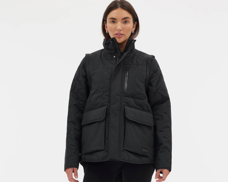 Davis Convertible Jacket, Black
