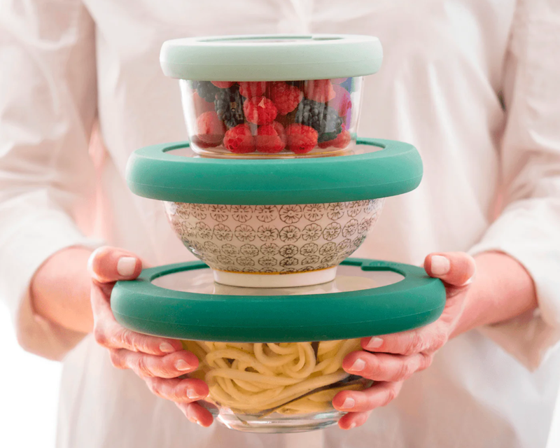 Food Hugger Lids, Set of 3