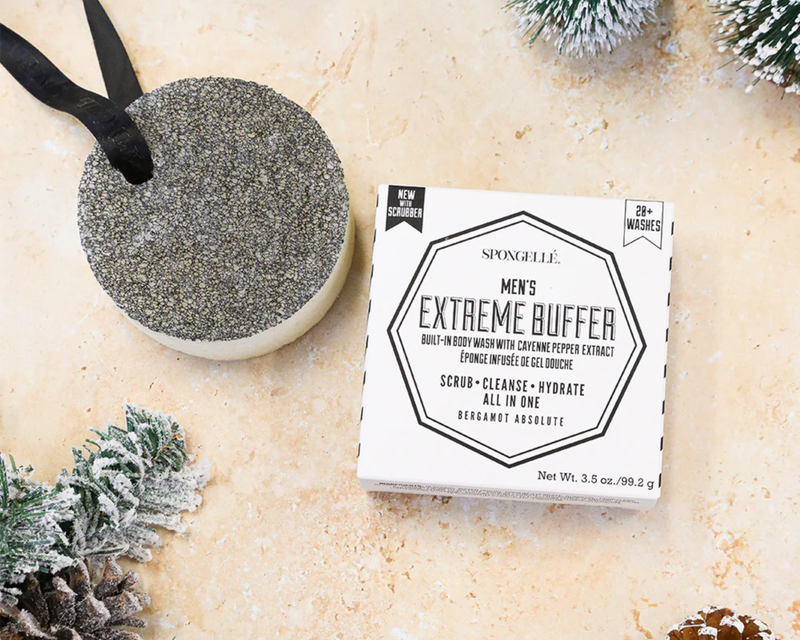 Men's Body Wash Infused Buffer Sponge