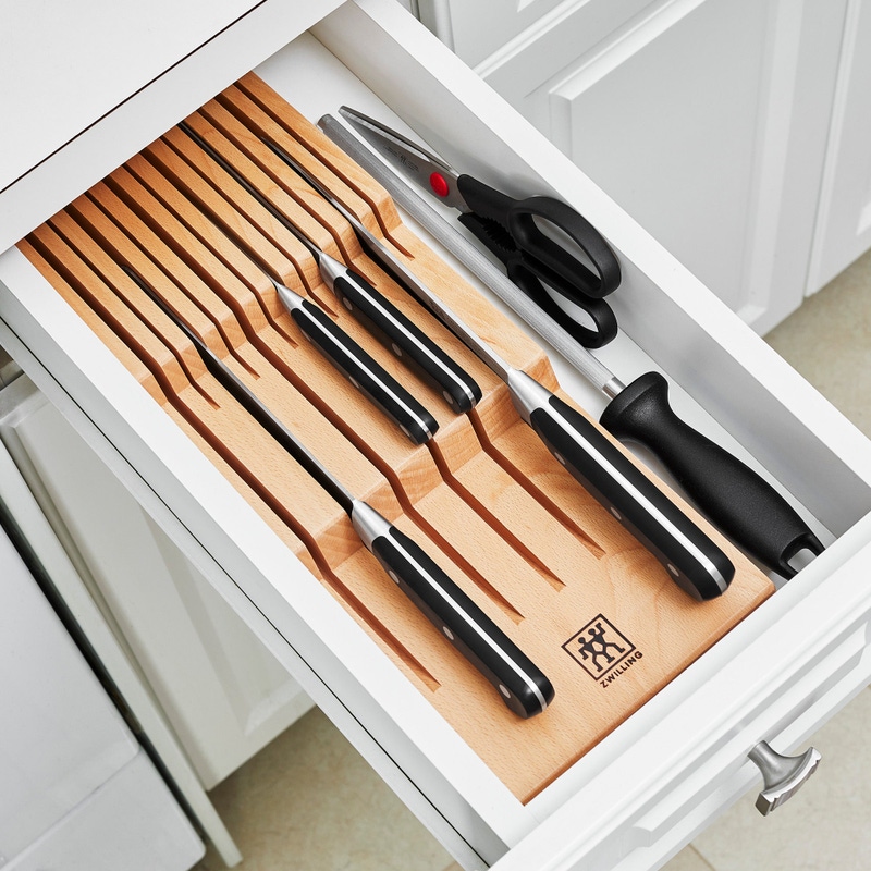 In-drawer Knife Organizer