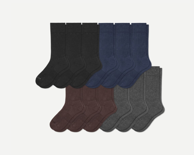 Men's Dress Calf Sock 12-Pack