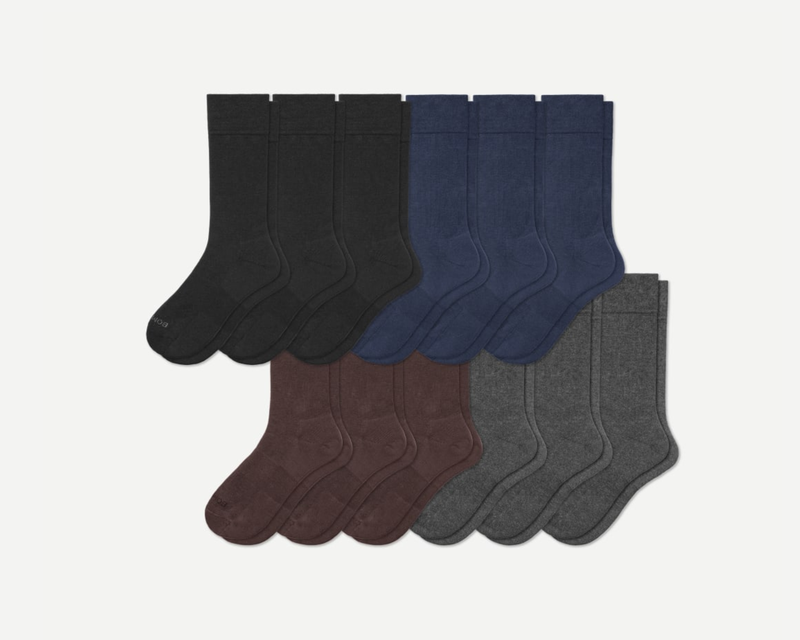 Men's Dress Calf Sock 12-Pack