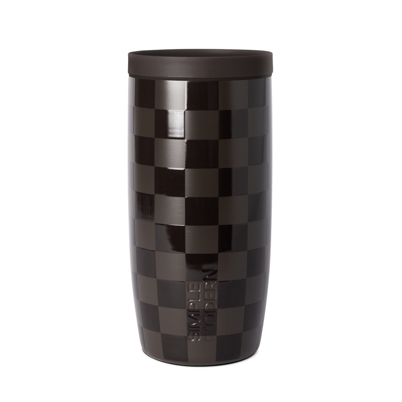 Voyager Pattern Tumbler with Clear Flip Lid & Straw, 16oz